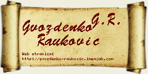 Gvozdenko Rauković vizit kartica